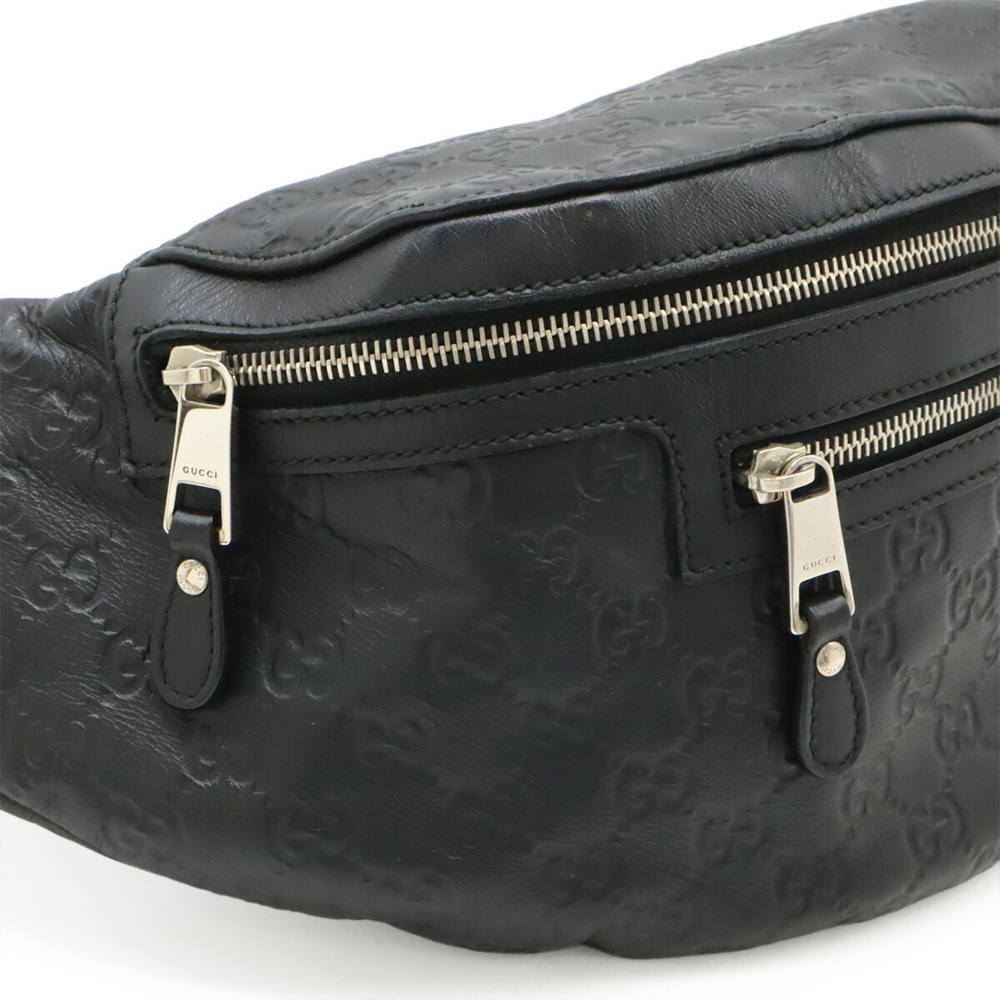 GUCCI Black Leather Pouch - Picture 6 of 9